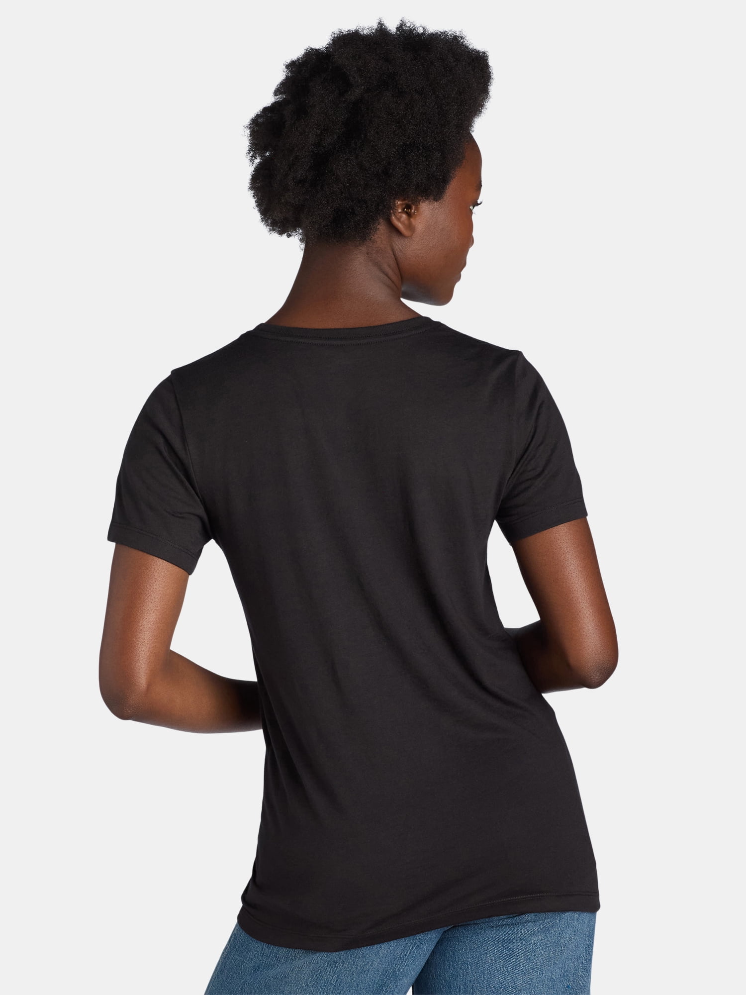 Way to Celebrate Women's Halloween Cat Moon Tee, Sizes S-3XL