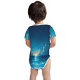 thumbnail image 3 of Yiaed Night Sky Beach Scene Print Infant Climbing Short Sleeve Onesie One-Piece Baby Bodysuit Clothes 0-12 Months -2 Years, 3 of 6
