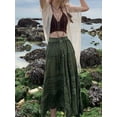 thumbnail image 4 of Falda midi Fairycore para mujer, estilo vintage con estampado floral, cintura alta, volantes, estilo años 90, estilo grunge, para fiestas y vacaciones., 4 of 6