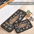 thumbnail image 5 of SKYSONIC Funny Halloween Skeleton Kitchen Rugs 2 Pieces, Day of The Dead Floor Mat Room Area Rug Washable Carpet Perfect for Living Room Bedroom Entryway, 5 of 7