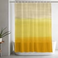 thumbnail image 5 of Yellow Ombre Shower Curtain Set, Waterproof Shower Curtains for Bathroom, Modern Abstract Art Abstract Washable Fabric Cloth Bath Curtain for Bathtub Decoration with Hooks 60x72 Inches, 5 of 9
