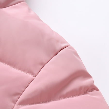 

dmqupv Kids Girls Winter Warm Hooded Down Coat Jacket Padded Overcoat Kids Winter Jacket Coat Pink 9-11 Years