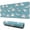 Blue Dinosaurs Skeletons, variant on Long Mouse Pads for Desk,Blue Dinosaurs Skeletons Pterosaurs Desk Mats on Top Of Desks, Desk Mouse Pad Extra Large with 3mm Non-Slip Base and Stitched Edge for Gaming,Work,Home 31.5"x11.8"