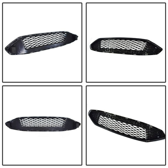 Grill Inserts Front Bumper Grille Fits for 2017 2018 Ford Fusion 4-DoorReplaces HS73-8200