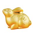 thumbnail image 4 of Caja de dinero irrompible, figuras de conejo, contenedor de escultura, almacenamiento de cerámica, de conejo para guardería, hogar, niños y , 11cmx7cmx8cm BLESIY Banco de dinero, 4 of 8
