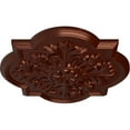thumbnail image 3 of Ekena Millwork 20"OD x 1 3/4"P Bonetti Ceiling Medallion (Fits Canopies up to 5 1/8"), Hand-Painted Antique Copper, 3 of 6