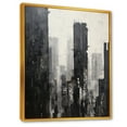 thumbnail image 2 of Designart "A Cityscape With Skyscrapers As Ebony Edifices" Skyscrapers Floater Framed Canvas Prints, 2 of 5