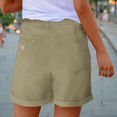 thumbnail image 3 of Womens Summer High Waisted Denim Shorts Basic Stretchy Jean Shorts Sexy Distressed Ripped Casual Flat Front Solid Shorts with Pockets, 3 of 5