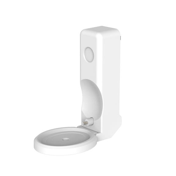 Foldable Wall Mount Stand for Echo Spot 2024 Wall Mounting Holder with Cable Management Hide Messy Wires Speaker Outlet Hanger Shelf