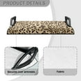 thumbnail image 4 of Renewold Universal Golf Cart Seat Cover Comfortable Blanket & Cooling Towel for EZGO Yamaha Club Cars and More 2-Seat Golf Cart, Leopard Print Beige, 4 of 5