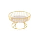 thumbnail image 1 of Bearachild Bandeja de frutas Cesta de almacenamiento de hierro Mano de obra Accesorios para el hogar Decoraciones Accesorio de boda Ornamental Decoración del hogar Oro Pequeño Bearachild HA080033-03, 1 of 6