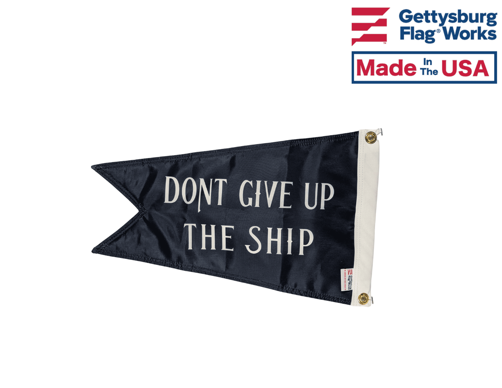 12x18" Commodore Perry "Don't Give Up the Ship" Boating Flag - Made in USA
