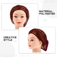 thumbnail image 5 of CIMAXIC Assorted Color Polyester Hair Protector Net Cap for Sleep Comfortably with Stretch to Fit Most People Size 2pcs,11.81"X11.02"X0.2", 5 of 5