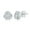 Rhodium-Plated, variant on Simulated CZ Diamond Love Knot Design Stud Earrings Silver/14k Gold Plated Sterling Silver Jewelry for Women or Teens-Gold