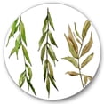thumbnail image 2 of Designart - Three Willow Branches - Farmhouse Metal Circle Wall Art, 2 of 5