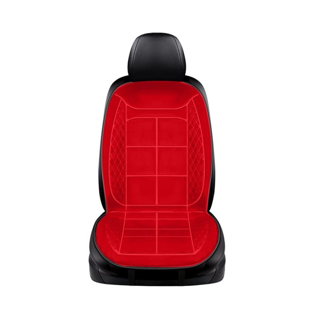 Dsscvnef Car Heated Seat Cushion Car Electric Heating 12v24v Seat Car Cushion Winter Plush Warm Heated Seat Cushion (note; Does Not Include Car Chairs)