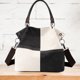thumbnail image 4 of Bolsa de hombro de lona de compras de gran capacidad Color de contraste para el trabajo (Negro) Ndcxsfigh Para Estrenar, 4 of 8