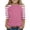 Z21Pink, variant on Girls 3/4 Length Sleeve Raglan T-Shirts Kids Casual Striped Crewneck Top Basic Loose Tees for 4-15 Years Orange 140