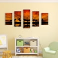 thumbnail image 3 of Cuadros Decorativos Punto de cruz completo 11CT DIY 5 paneles Sunset Horses Impreso Kits de bordado Artesanía JShteea Nuevos Originales, 3 of 8