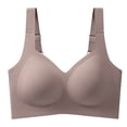 thumbnail image 5 of Women's Solid Wireless Bra Seamless Push Up Vest Bras Soft Comfort Full Coverage Smooth Everyday Bra, 5 of 7