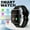 Black, variant on Unisex Sports Smartwatch with 1.83" HD Display, 24H Health & Sleep Tracking, Multi-Sport Modes, Wireless 5.3, Wireless Music/Phone, Remote Camera, App Alerts, USB Rechargeable (Black & Beige)