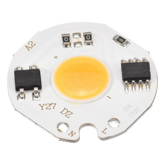 Uxcell LED Chip Bulb 110V 5W Warm White 3000-3200K High Power Floodlight Lamp Module Aluminium Board