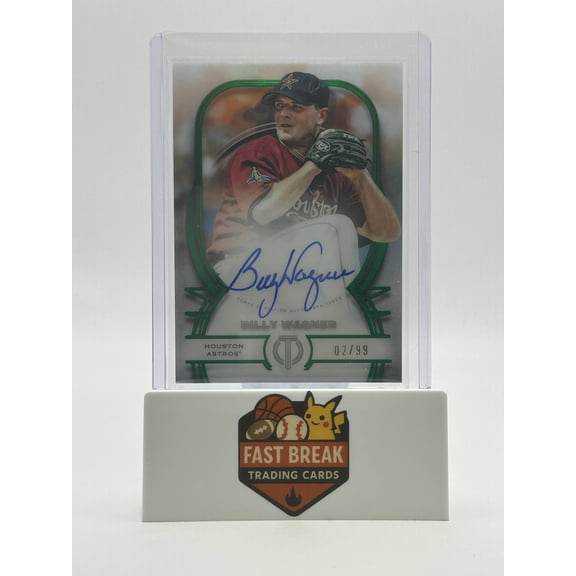 Collectible 2026 Topps Tribute TA-BWAG Green /99 Auto Billy Wagner Astros Baseball Card Houston Astros MLB Autographed Baseball Trading Card