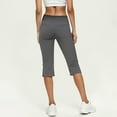 thumbnail image 5 of ShiShine Capri Pants for Women Stretch High Waisted Business Work Casual Yoga Pants with Pockets, 5 of 8