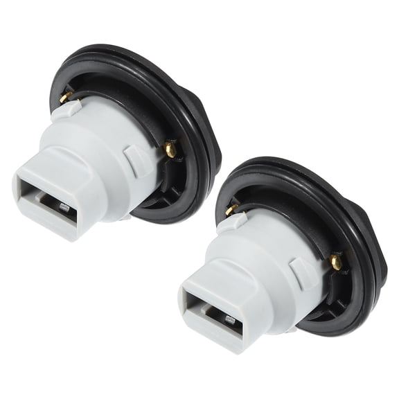 Unique Bargains Turn Signal Light Lamp Bulb Holder 84987048 for Chevrolet Blazer 2019-2021 Plastic Black (Set of 2)