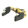 thumbnail image 1 of Husky Towing Trailer Wiring Connector 30311 3 Pole Flat Extension/2 Function Wire With One Ground; 12 Inch Lead Wire Length; Bulk Package, 1 of 3