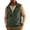 Q103 Army Green, variant on Mens Warm Polar Fleece Vest Stand Collar Full Zip Sleeveless Jacket Classic Fit Winter Fall Thermal Outerwear Gilet with Zipper Pockets for Hiking Hunting Red,L