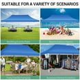 thumbnail image 5 of HOTEEL 10x20 Pop Up Canopy Tent with 6 Removable Sidewalls, Outdoor Waterproof Canopy Tents UV 50+ for Partie Wedding, Heavy-Duty Stable Frame and Carry Bag, Blue, 5 of 12