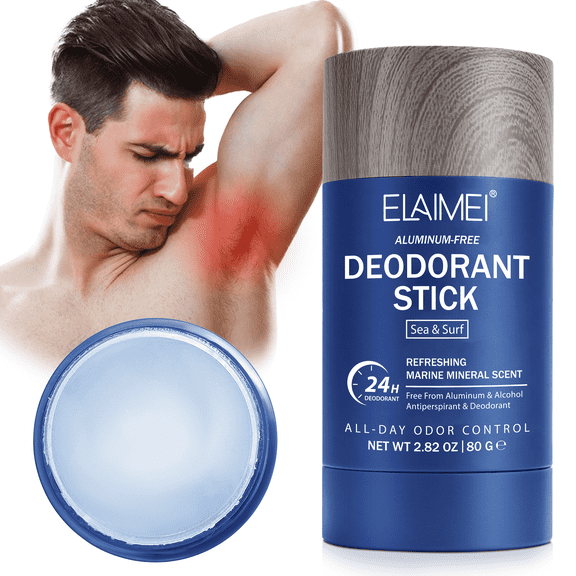 Elaimei Antiperspirant Deodorant Stick,All-Day Odor Control Antiperspirant & Deodorant for Men,Natural Moisturizing Ingredient,2.82 oz