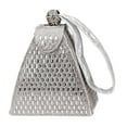 thumbnail image 1 of pitrice Sac à Main Pochette Sac de Soirée pour Dames Événements Cocktail de Mariage Argent, 1 of 9