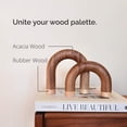 thumbnail image 2 of Wood Arch Decorative Objects Modern Home Decor Accents, 2 of 9
