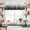 Gray, variant on Navy Blue Ombre Kitchen Curtain Valances for Windows Farmhouse Short Curtains, Primeval Forest Modern Abstract Art Aesthetics Rod Pocket Valance Curtain for Bedroom Cafe Living Room 54"x18"