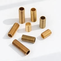 Supvox 8 Pcs Threaded Lamp Pipe Rods Brass for Handyman Repair