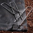 thumbnail image 3 of 50PCS U Type Turf Nails Galvanized Steel Rust Proof Garden Stakes for Securing Fences Weed Barrier, 3 of 4