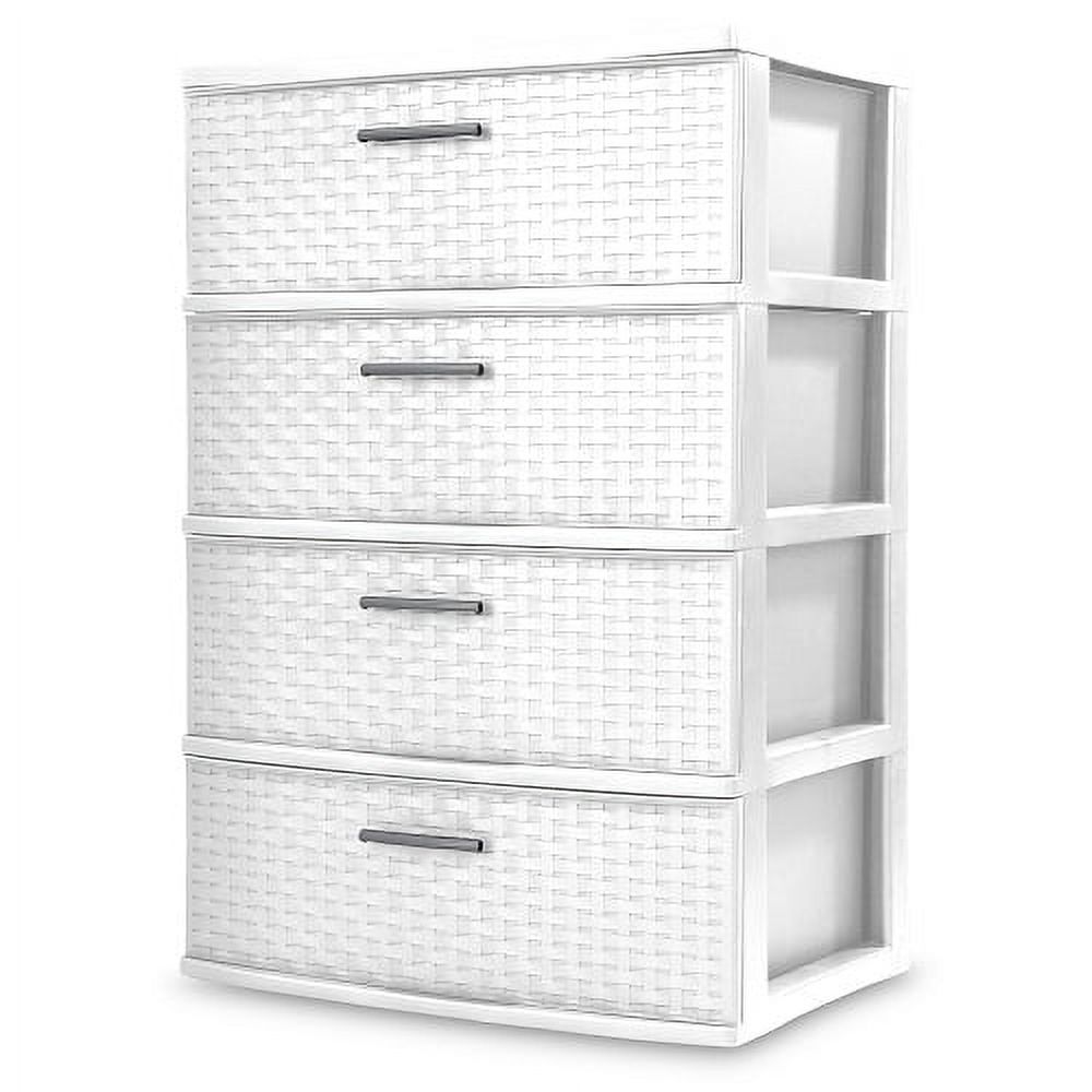 Sterilite 4 Drawer Wide Weave Tower White - image 2 of 2