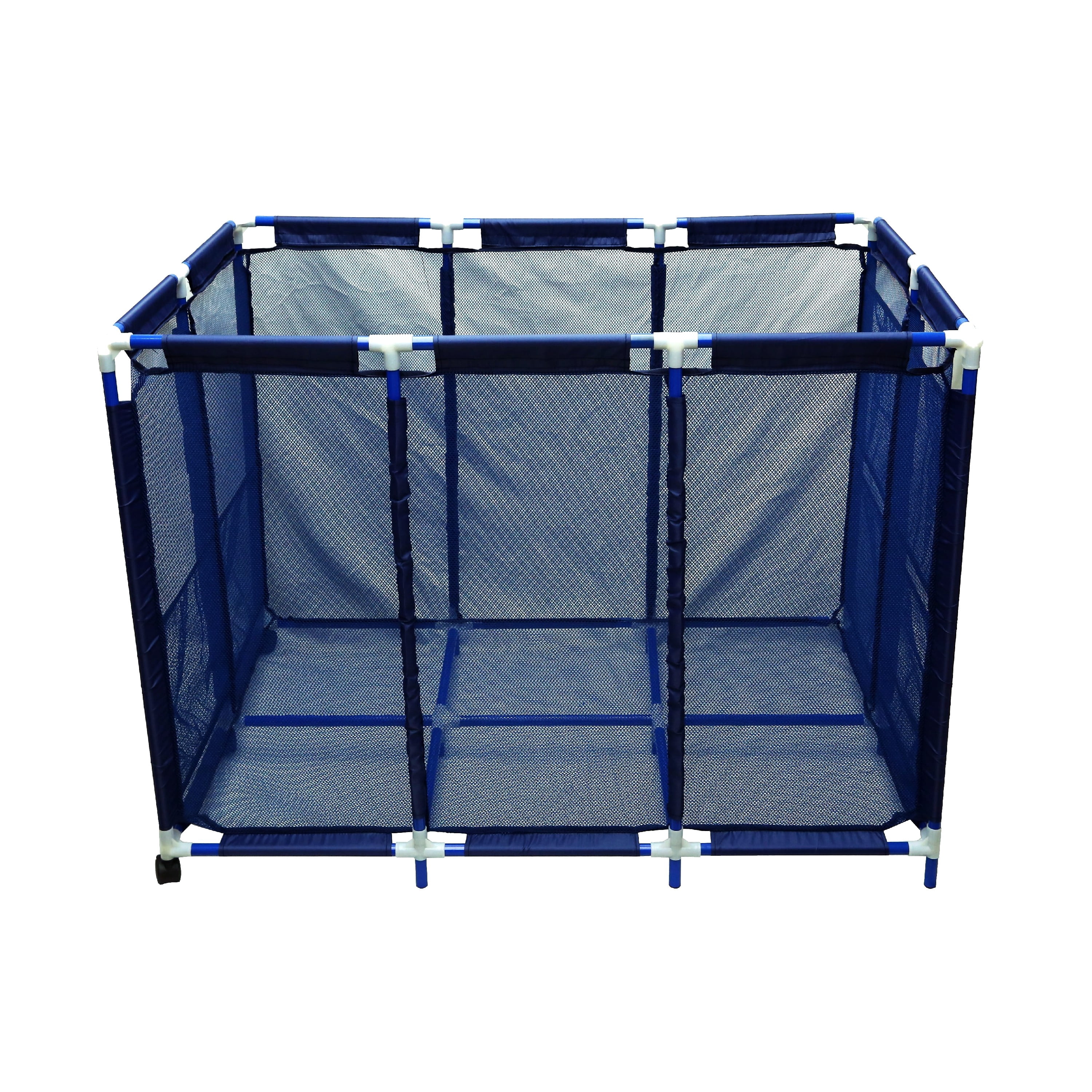 47 in x 30 in Mesh Pool Bin Storage Organizer Cart for Toys and Accessories