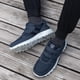 thumbnail image 2 of Zapatos para diabéticos azules para hombres de ancho extra ancho, zapatos para pies hinchados para neuropatía, alivio del dolor diabético con velcro en la solapa superior, 2 of 7