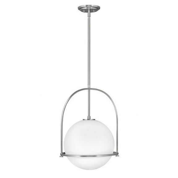1 Light Large Pendant in Transitional Style 15.5 inches Wide By 23 inches High-Brushed Nickel Finish Bailey Street Home 81-Bel-4160198