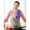 thumbnail image 4 of luyaa 4 Pcs Floral Kitchen Towels Flower Dish Towels Spring Kitchen Decor Sets for Cooking Baking Grilling Bathroom(Purple,Lavender), 4 of 6