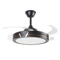 thumbnail image 4 of Lampara Ventilador de Techo Luxica Lighting LED Negro, 4 of 7