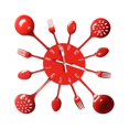thumbnail image 1 of Reloj de pared Naiovety 3D Extraíble Estilo moderno Decoración del hogar rojo, 1 of 6