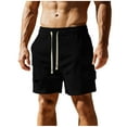 thumbnail image 2 of Ahabrexf Basketball Shorts Men,Solid Color Sport Casual Holiday Breathable Pockets Pants, 2 of 9