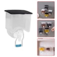 thumbnail image 1 of Oleegame 1PC Spice Dispenser Mini Kitchen Non - Nail Wall - Mounted Seasoning Box Non - T-race Paste Seasoning Box Black, 1 of 2
