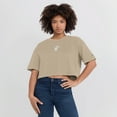 thumbnail image 4 of Women's Fanatics Khaki Miami Heat Elements Super Soft Boxy Cropped T-Shirt, 4 of 7