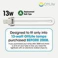 thumbnail image 2 of OttLIte T13330 13-Watt HD OttLite Replacement Bulb, Type A, 2 of 5