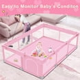thumbnail image 3 of Baby Playpen Jaobeem Pink para princesita para interiores y exteriores, 3 of 7